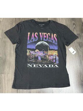 Lucky Brand Men's Las Vegas Nevada T-Shirt L NWT Short Sleeve Distressed Look